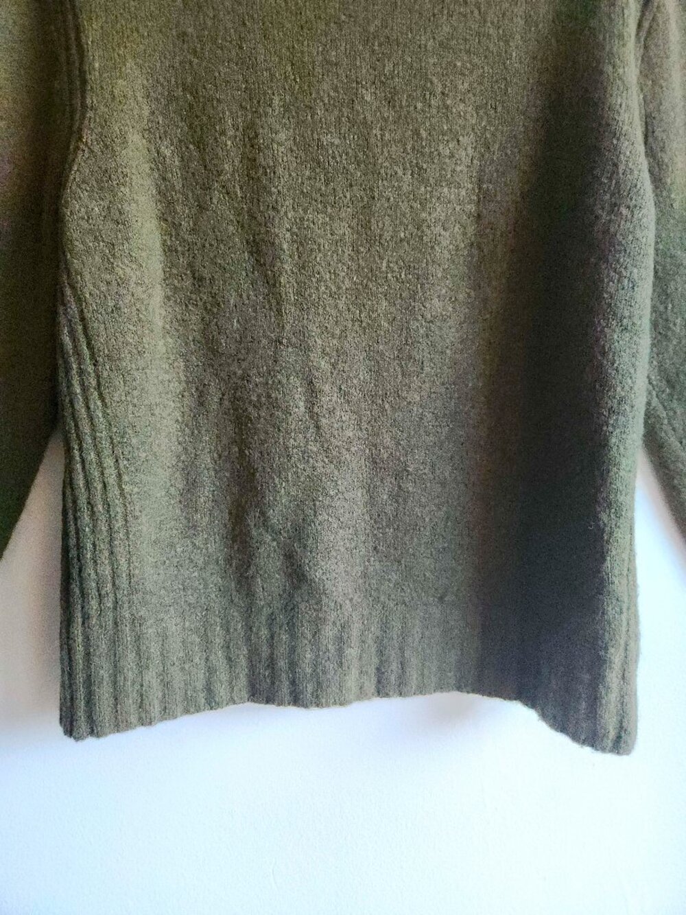 J. Crew Supersoft Olive Green Merino Alpaca Mockneck Sweater - M/L - Picture 6 of 14